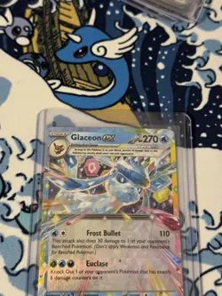 Pokemon TCG Glaceon EX Double Rare Holo Prismatic Evolutions Card 026/131 NM - Image 2