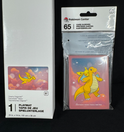 Pokemon Center Dragonite Playmat + 65 Dragonite Art Card Sleeves NEW SEALED TCG - Image 1