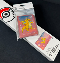 Pokemon Center Dragonite Playmat + 65 Dragonite Art Card Sleeves NEW SEALED TCG - Image 2