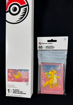 Pokemon Center Dragonite Playmat + 65 Dragonite Art Card Sleeves NEW SEALED TCG - Image 4