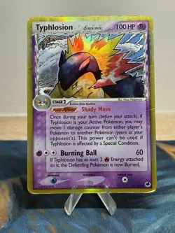 Typhlosion 12/101 Delta Species Ex Dragon Frontiers Holo Rare Pokemon Card HP - Image 1