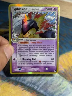 Typhlosion 12/101 Delta Species Ex Dragon Frontiers Holo Rare Pokemon Card HP - Image 3