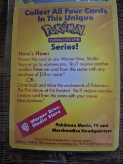 1x Sealed DRAGONITE # 5 Black Star Promo WB Movie WOTC Pokemon Card (Yellow) - Image 3