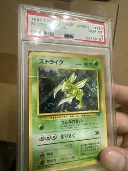 PSA 10 1997 Scyther Holo #123 Pokemon Card Japanese Jungle Gem Mint Vintage TCG - Image 3