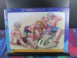 Beach Fun Demon Slayer GR Rare Glitter Holo Foil Card NM CCG Anime Manga - Image 1