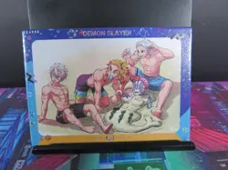 Beach Fun Demon Slayer GR Rare Glitter Holo Foil Card NM CCG Anime Manga - Image 2