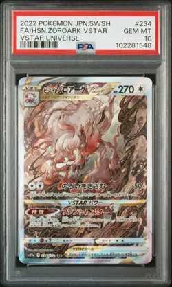 Pokemon Card PSA 10 HISUIAN ZOROARK VSTAR #234 SAR VSTAR Universe S12a Japanese - Image 1