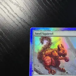 Steel Squirrel Uncommon Foil MTG Unstable #162 LP - Image 2