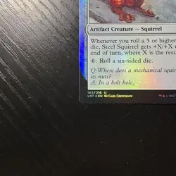Steel Squirrel Uncommon Foil MTG Unstable #162 LP - Image 4
