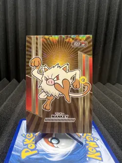 Mankey #56 - Cracked Ice Holo - Pokemon Pocket Book 2024 - NM - Image 1