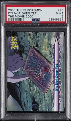 2000 TOPPS POKEMON THE MOVIE 2000 #70 IT'S NOT OVER YET... PSA 9 - Image 1