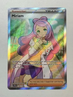 Pokemon TCG - Miriam - Scarlet & Violet Base 238/198 Full Art Trainer Holo - Image 1