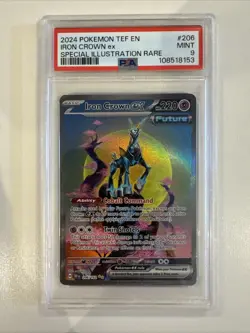 Iron Crown Ex 206/162 Special Illustration Rare Temporal Forces Pokemon PSA 9 - Image 1