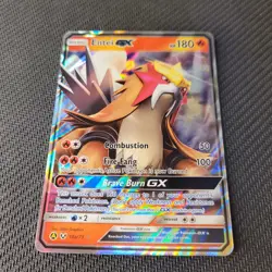 Pokemon TCG Entei GX 10a/73 Wave Holo Promo Legends of Johto GX Collection NM - Image 1