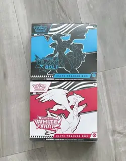Pokemon TCG Black Bolt and White Flare Elite Trainer Box ETB Sealed - Image 1