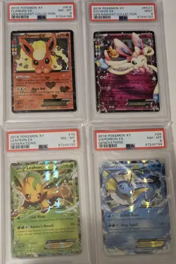 Graded Pokemon slot lot of 4 PSA GENERATIONS flareon/sylveon/leafeon/vaporeon - Image 1