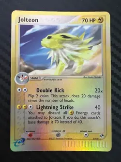 Pokemon TCG Jolteon EX Sandstorm Holo Rare 6/100 Reverse Holo VLP - Image 1