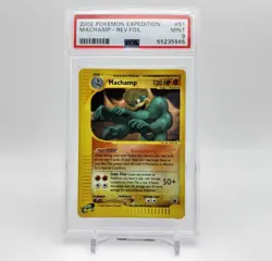 2002 Machamp #51 Reverse Holo PSA 9 Mint Expedition Vintage Pokemon TCG - Image 1