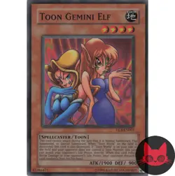 Yugioh Toon Gemini Elf DL6-EN001 Super Rare NM - Image 1