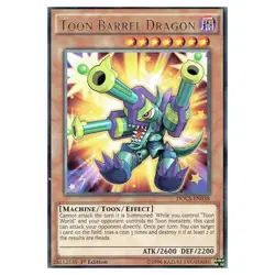 Toon Barrel Dragon Yu-Gi-Oh! DOCS-EN038 1st Rare - Image 1