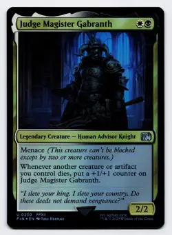 Judge Magister Gabranth [0230] FIN Uncommon Foil [MTG Card English] - Image 1