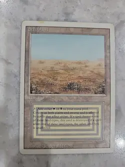 Magic the Gathering Scrubland Revised Edition Dual Land Regular Card - Image 1