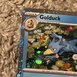 TRIPLE SWIRL 🌀💫 Golduck 008 Mega Evolution Promo Pokemon Card 008 - Image 2