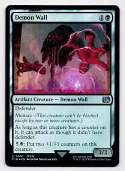 Demon Wall [0097] FIN Uncommon Foil [MTG Card English] - Image 1