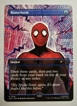 Brainstorm Spider-Man (7019) Borderless Non-Foil Bonus Card Secret Lair - Image 1