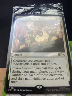 Unbreakable Formation Magic The Gathering NYCC 2025 TNMT Promo Card - Image 3