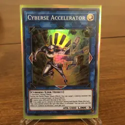 Yugioh IGAS-ENSE1 Cyberse Accelerator Limited Edition Super Rare Holo Card NM - Image 1