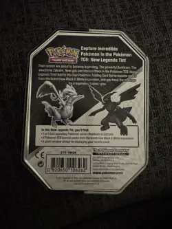 2011 Pokemon TCG Black & White Legends Reshiram EX - EMPTY POKEMON CARD TIN - Image 2
