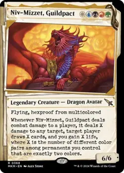 Niv-Mizzet, Guildpact (Showcase) (368) -Foil Near Mint MTG - Image 1