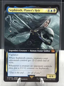 MTG Final Fantasy English Sephiroth, Planet's Heir Extended Art 0505 Non-Foil - Image 4