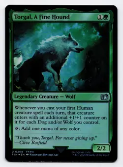 Torgal, A Fine Hound [0208] FIN Uncommon Foil [MTG Card English] - Image 1