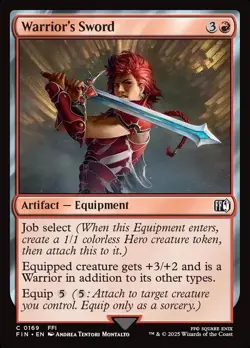 MTG Magic the Gathering Warrior's Sword (169/764) Final Fantasy - Image 1