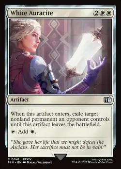 White Auracite Final Fantasy #0041 MTG Magic The Gathering - Image 1