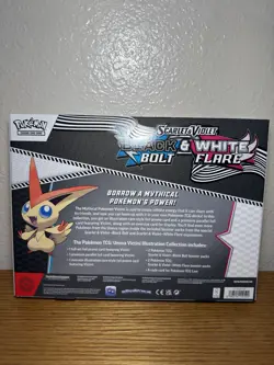 Pokemon TCG Black Bolt & White Flare Victini Illustration Collection NEW+SEALED - Image 2