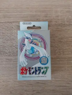 1999 Japanese Pokemon Poker Playing Cards Deck Sealed Silver Lugia Set - Image 1