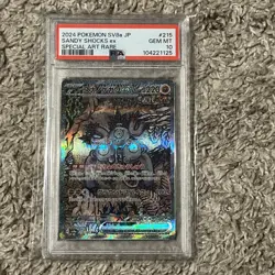 2024 Pokemon SV JP sv8a Sandy Shocks ex Special Art Rare #215/187 PSA 10 - Image 1