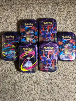 Pokemon TCG Mega Evolutions Mega Heroes Mini Tin Display -Lot Of 6 Tins - Image 1