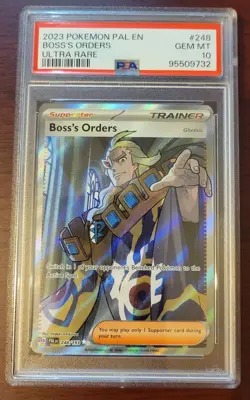 PSA 10 GEM MINT Pokemon Paldea Evolved Boss's Orders: Ghetsis #248/19 - Image 1
