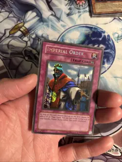 (48) Yugioh Imperial Order PSV-104 Secret Rare REVERSE SECRET MISPRINT LP/MP - Image 4