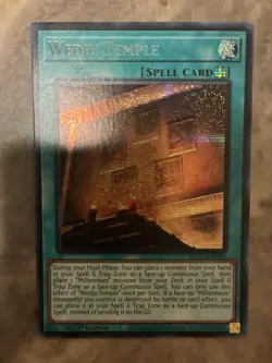 Yugioh! TCG - Wedju Temple - Prismatic Secret Rare - 2025 Mega-Pack - MP25-EN091 - Image 1