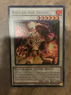 Yugioh! TCG - Vulcan the Divine - Prismatic Secret Rare - MP25-EN134 - Image 1