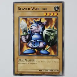 Beaver Warrior - LOB-064 - HP - Common - Unlimited - Yugioh - 2010 Reprint - Image 1
