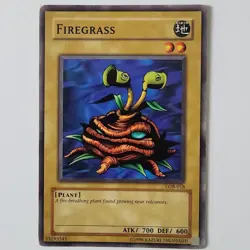 Firegrass - LOB-018 - HP - Common - Unlimited - Yugioh - 2010 Reprint - Image 1