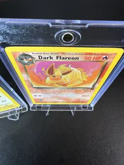 Pokemon TCG Rocket Set Singles 2 Card Lot - 1st ED Dark Jolteon & Dark Flareon - Image 5