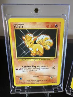 Pokemon Base Set TCG Raw Singles - 2 Card Lot - Ninetales & Vulpix - Image 2