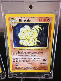 Pokemon Base Set TCG Raw Singles - 2 Card Lot - Ninetales & Vulpix - Image 3